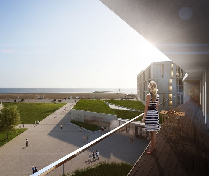 High End Travemünde-Blick auf den Strand